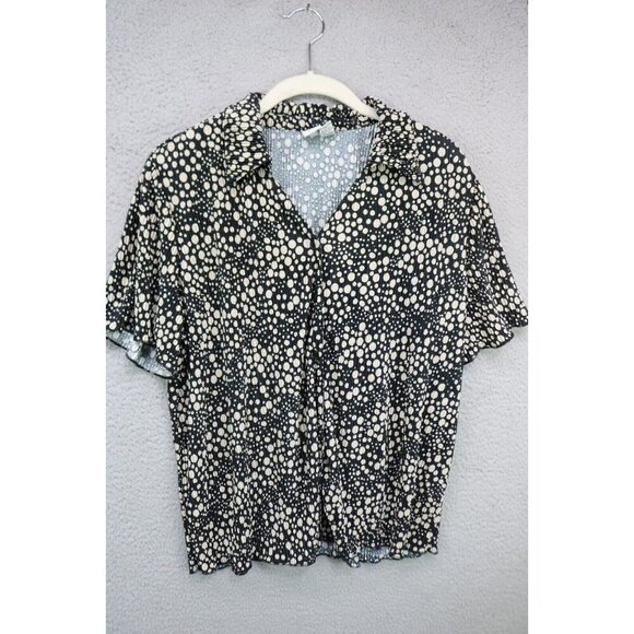 Joie 2-Piece Lounge/Pajama Set-Size Medium-Crinkle-Button Up-Soft - Picture 11 of 16